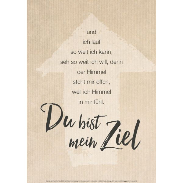 Produktbild - Poster: Mein Ziel - A3