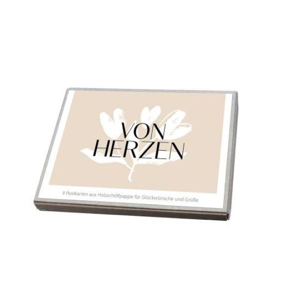 Produktbild - Von Herzen - Postkartenbox