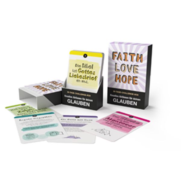 Produktbild - Faith, Love, Hope - Challenge-Box für Teens
