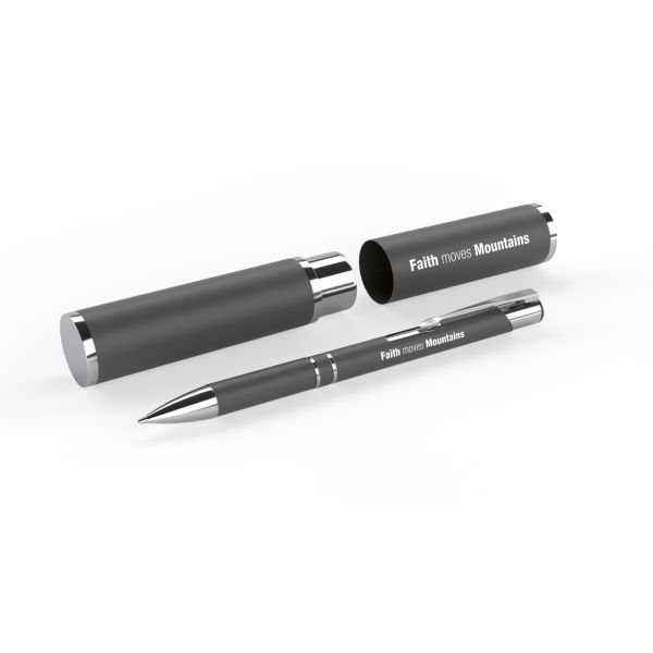 Produktbild des Artikels Faith moves Mountains - Kugelschreiber im Etui (Schreibwaren)