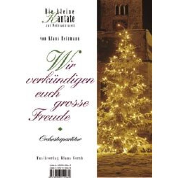 Produktbild des Artikels Wir verkündigen euch große Freude (Orchesterpartitur) (Noten - Download)