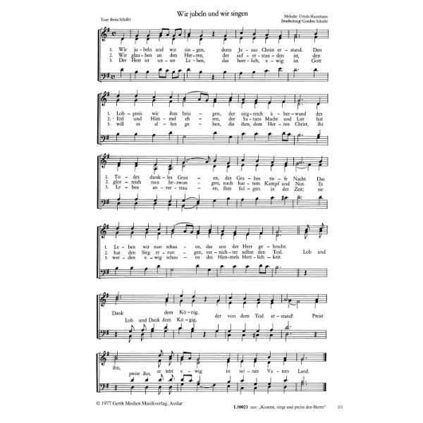 Produktbild - Wir jubeln und wir singen