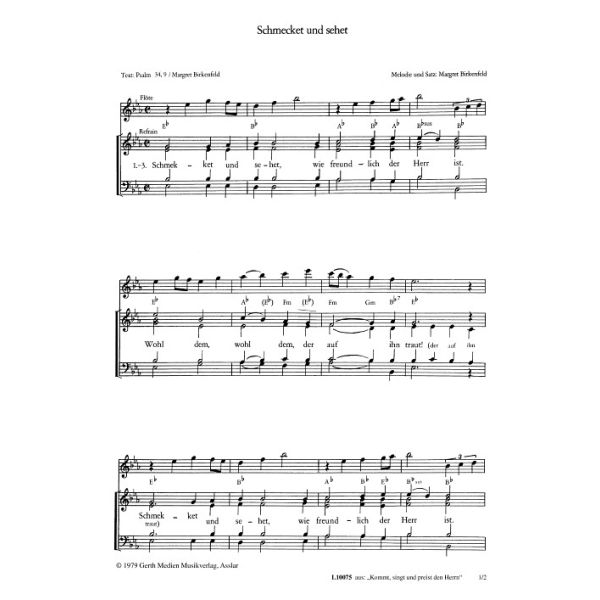 Produktbild des Artikels Schmecket und sehet (Noten - Download)