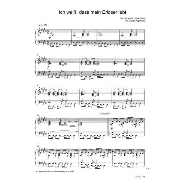 Produktbild - Ich weiß, dass mein Erlöser lebt