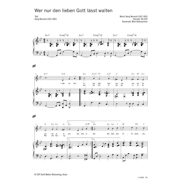Produktbild - Wer nur den lieben Gott lässt walten