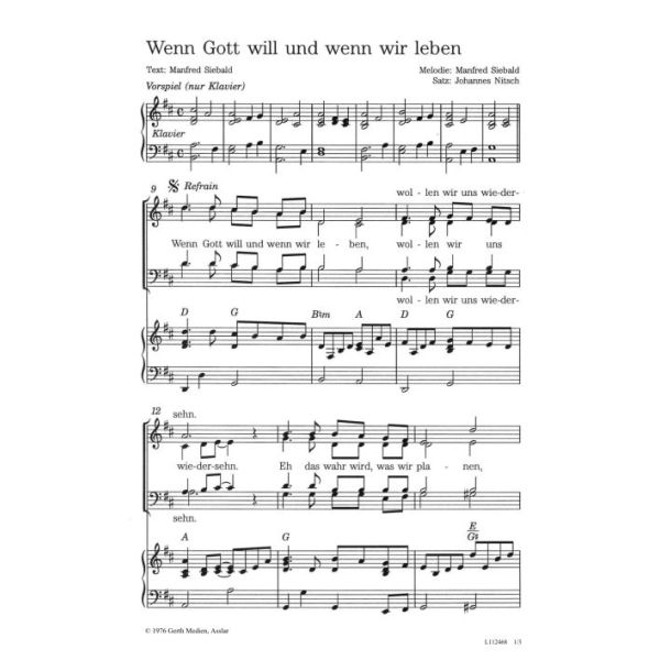 Produktbild - Wenn Gott will und wenn wir leben