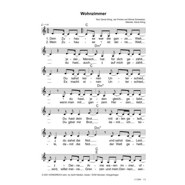Produktbild des Artikels Wohnzimmer (Noten - Download)