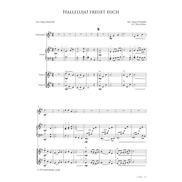Produktbild des Artikels Halleluja! Freuet euch (Noten - Download)