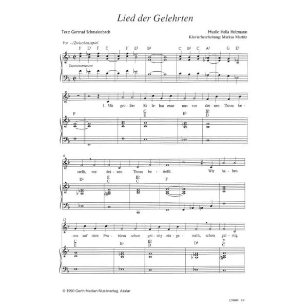 Produktbild - Lied der Gelehrten