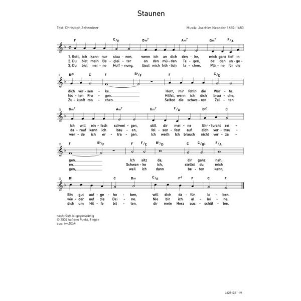 Produktbild des Artikels Staunen (Noten - Download)