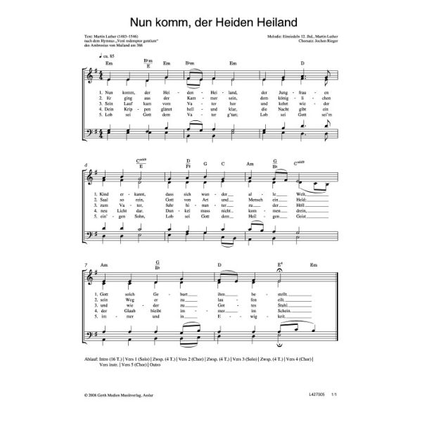 Produktbild - Nun komm, der Heiden Heiland