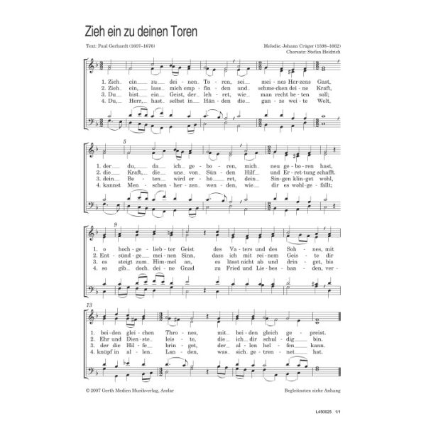 Produktbild - Zieh ein zu deinen Toren