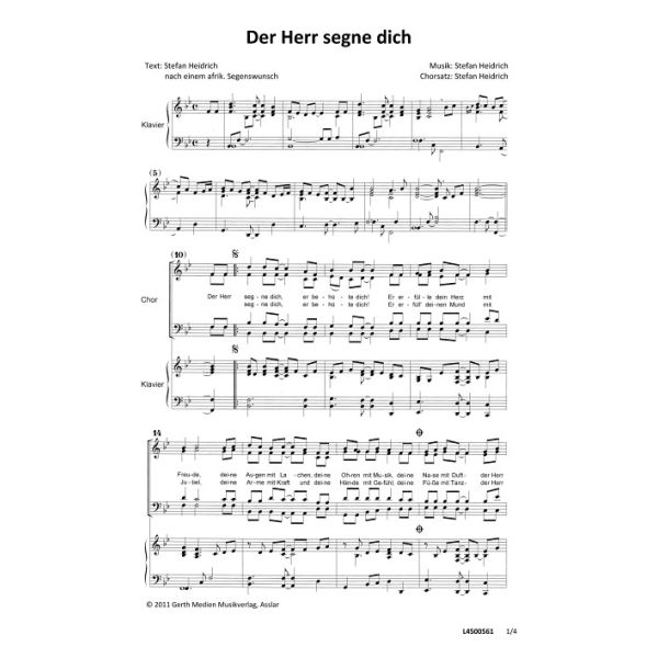 Produktbild - Der Herr segne dich