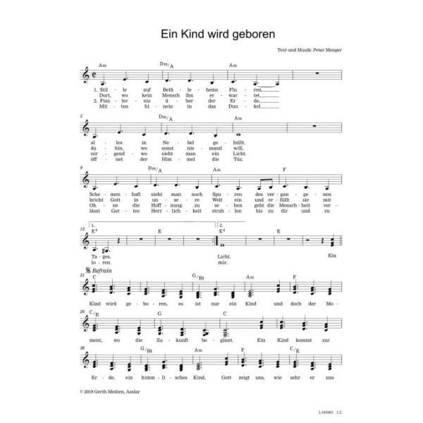 Produktbild des Artikels Ein Kind wird geboren (Noten - Download)