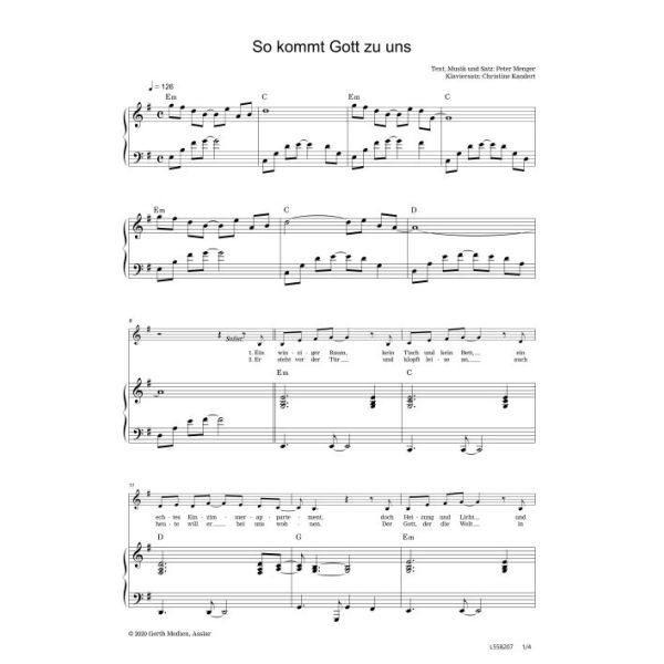 Produktbild des Artikels So kommt Gott zu uns (Noten - Download)