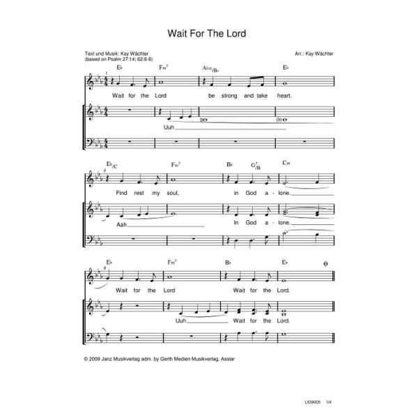 Produktbild - Wait for the Lord