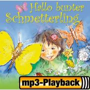 Produktbild des Artikels MP3-Album - Download, Hallo bunter Schmetterling (Playback ohne Backings)