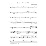 Produktbild des Artikels Noten - Download, Es ist kein Raum für dich (Fagott)