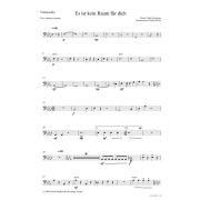 Produktbild des Artikels Noten - Download, Es ist kein Raum für dich (Violoncello)