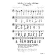 Produktbild des Artikels Noten - Download, Lobet den Herren alle die ihn ehren