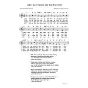 Produktbild des Artikels Noten - Download, Lobet den Herren alle die ihn ehren