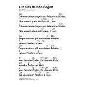 Produktbild des Artikels Noten - Download, Gib uns deinen Segen