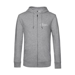 Produktbild - Hoodie "Gegen den Strom" - hellgrau