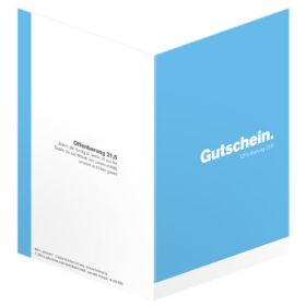 Faltkarte "Gutschein" - 5er Serie
