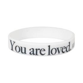 Armband "You are loved" - weiß