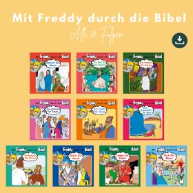 Produktbild des Artikels Mit Freddy durch die Bibel - alle 10 Folgen (MP3-Hörspiel - Download)