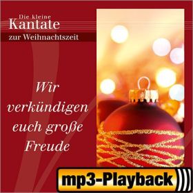 Produktbild des Artikels MP3-Track - Download Wir verkündigen euch grosse Freude (Playback)