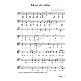 Produktbild des Artikels Noten - Download Gib mir ein Loblied