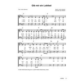Produktbild des Artikels Noten - Download Gib mir ein Loblied