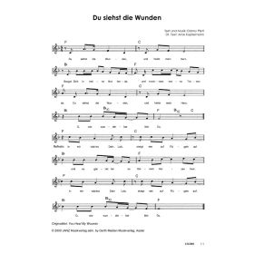 Produktbild des Artikels Noten - Download Du siehst die Wunden / You Heal My Wounds