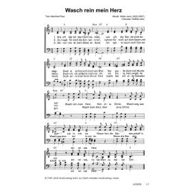 Produktbild des Artikels Wasch rein mein Herz (Noten - Download)