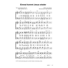 Produktbild des Artikels Noten - Download Einmal kommt Jesus wieder