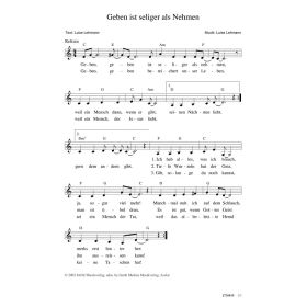 Produktbild des Artikels Noten - Download Geben ist seliger als Nehmen