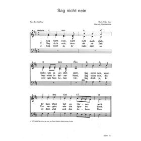 Produktbild des Artikels Noten - Download Sag nicht nein
