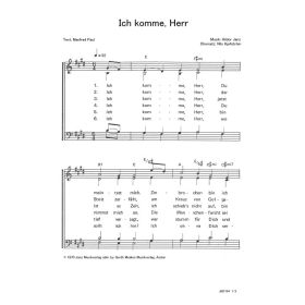 Produktbild des Artikels Noten - Download Ich komme, Herr
