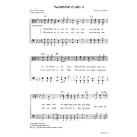Produktbild des Artikels Wunderbar ist Jesus / Wonderful (Noten - Download)