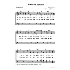 Produktbild des Artikels Noten - Download Christus im Zentrum