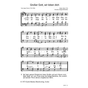 Produktbild des Artikels Großer Gott, wir loben dich (Noten - Download)