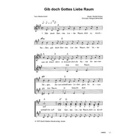 Produktbild des Artikels Noten - Download Gib doch Gottes Liebe Raum