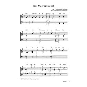 Produktbild des Artikels Noten - Download Das Meer ist so tief