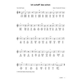 Produktbild des Artikels Ich schaff' das schon (Noten - Download)