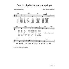 Produktbild des Artikels Noten - Download Dass du hüpfen kannst und springst