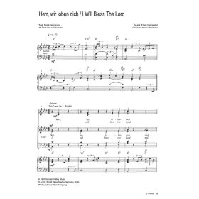 Produktbild des Artikels Herr, wir loben dich / I will bless the Lord (Noten - Download)