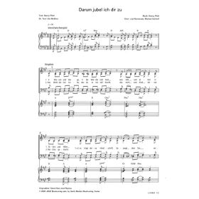 Produktbild des Artikels Darum jubel ich dir zu / Stand here and rejoice (Noten - Download)