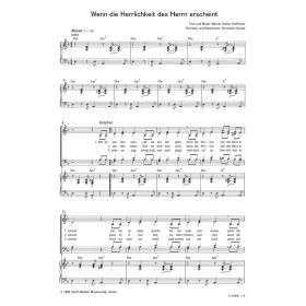 Produktbild des Artikels Wenn die Herrlichkeit des Herrn erscheint (Noten - Download)