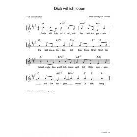 Produktbild des Artikels Dich will ich loben (Noten - Download)
